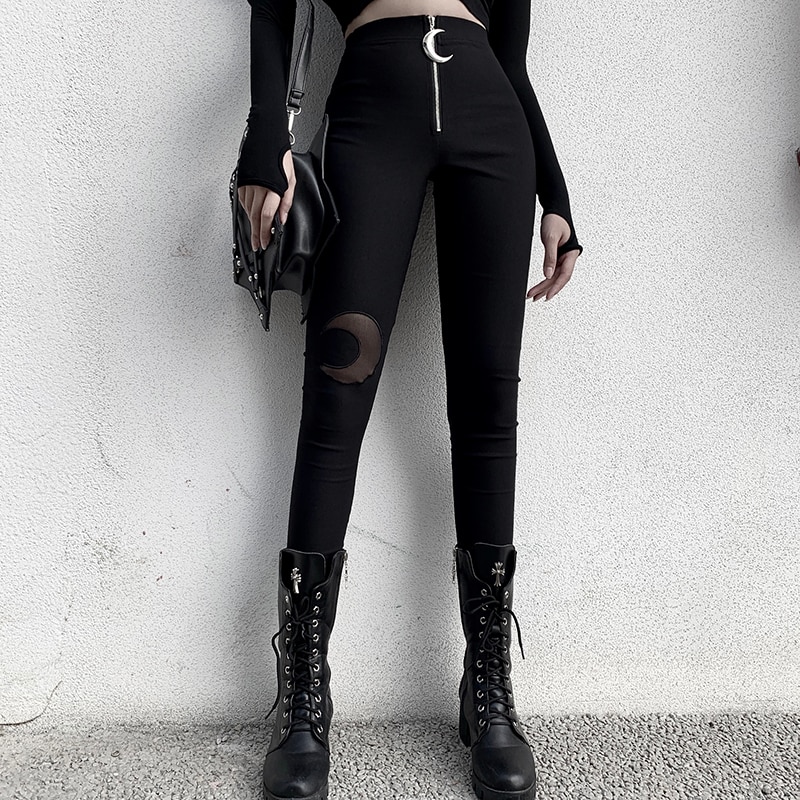 Pantalon Noir Gothique
