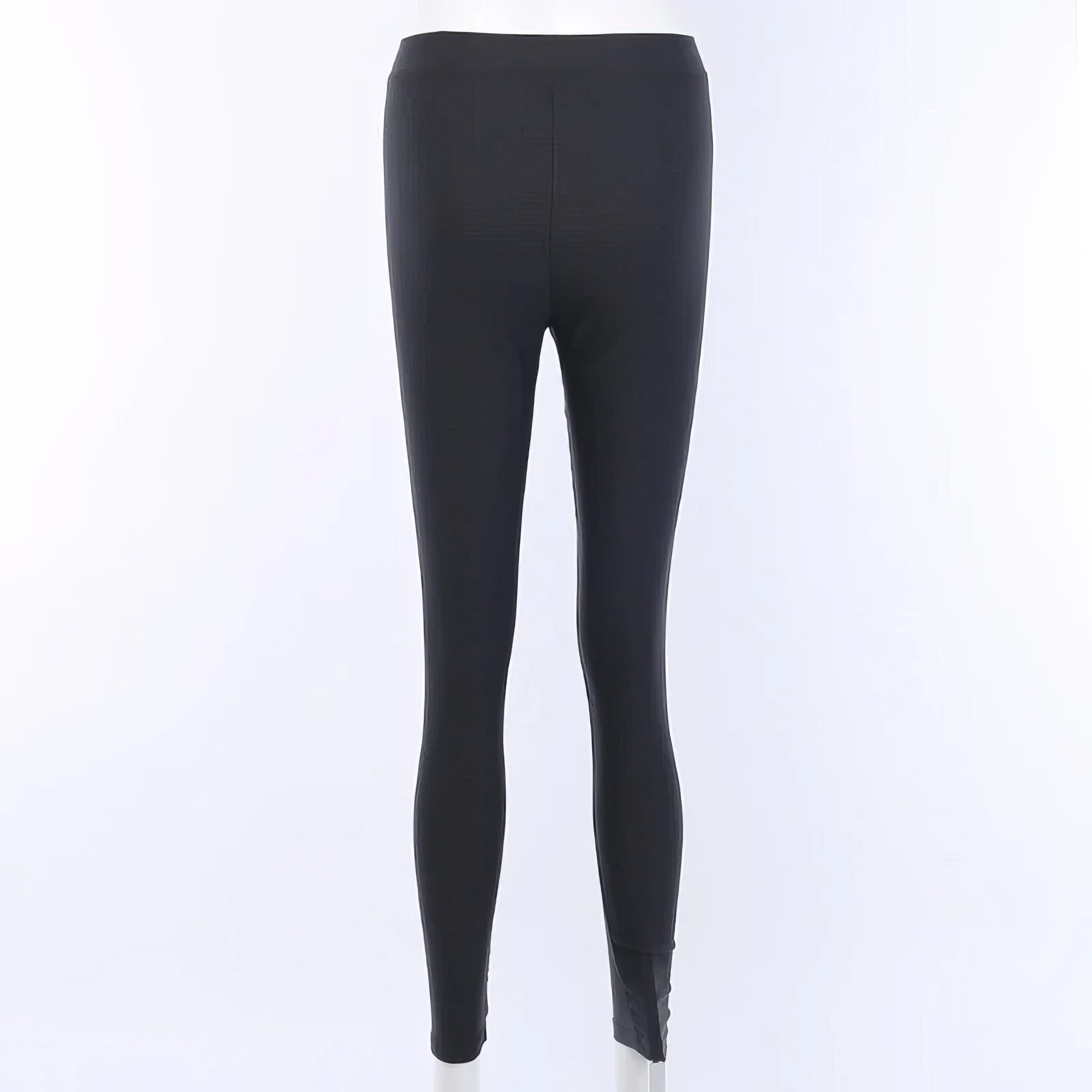 Pantalon noir gothique MysticMoon vue arrière, coupe ajustée et longueur cheville