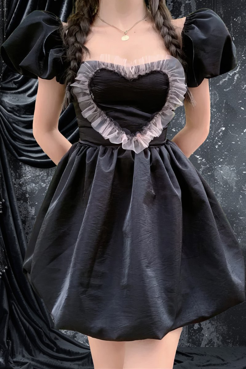 Robe Gothique Romantique Courte - RebelRequiem