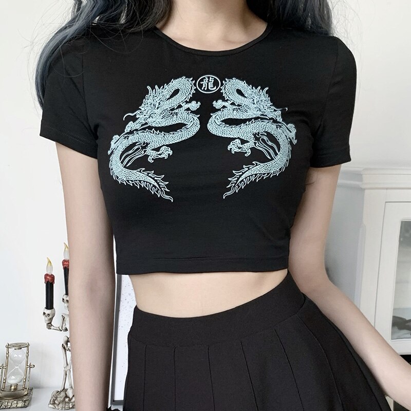 T-Shirt Gothique Dragon