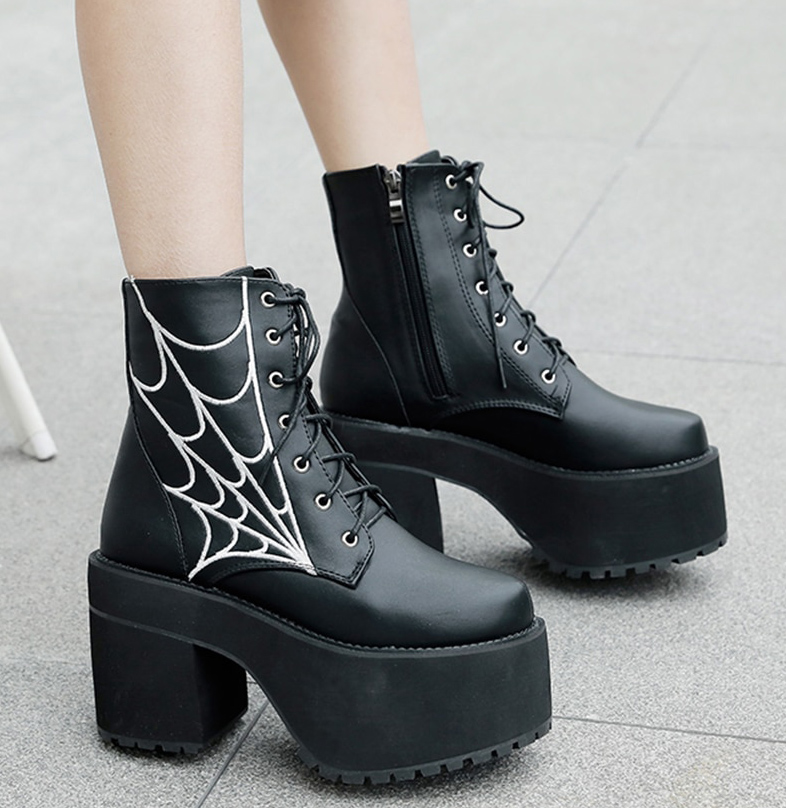 Bottes Gothiques Toile D'Araignée - Spideria image 1